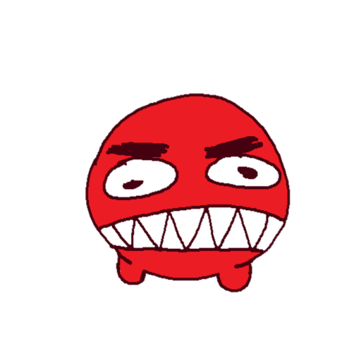 red angry monster